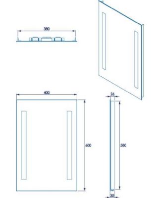 CROYDEX THORNTON ILLUMINATED BATTERY OPERATED MIRROR, MM731100E *SPECIAL OFFER* CROYDEX THORNTON ILLUMINATED BATTERY OPERATED MIRROR, MM731100E *SPECIAL OFFER*